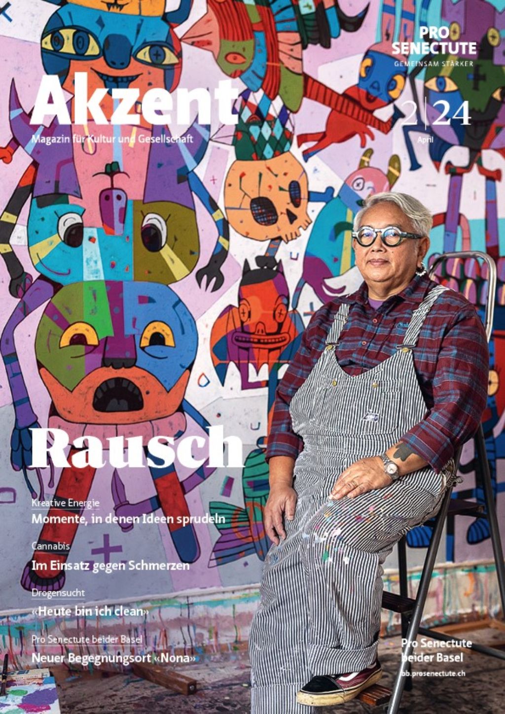 Titelblatt Akzent Magazin Nr. 2 2024 April «Rausch»