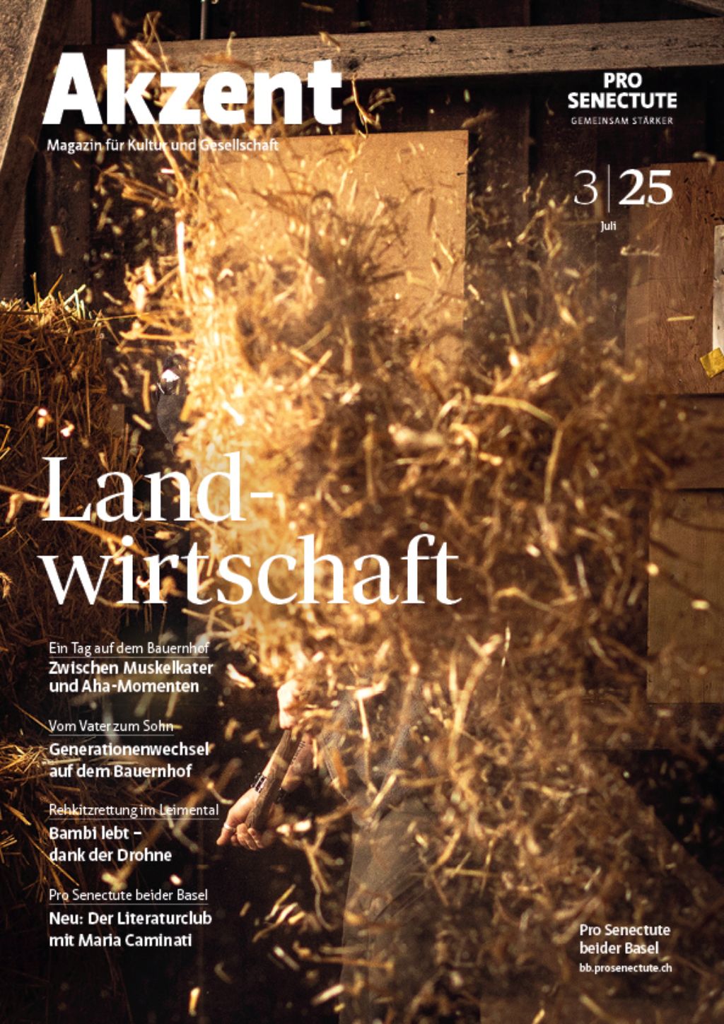 Titelblatt Akzent Magazin Nr. 3 2025 Juli «Landwirtschaft»