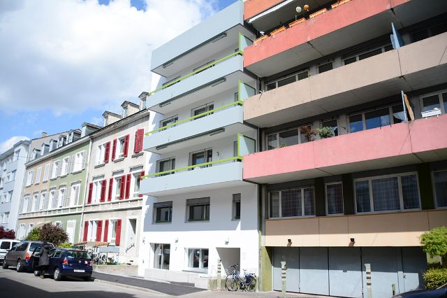 Fitnesszentrum Akzentforum in der Belchenstrasse von aussen.
